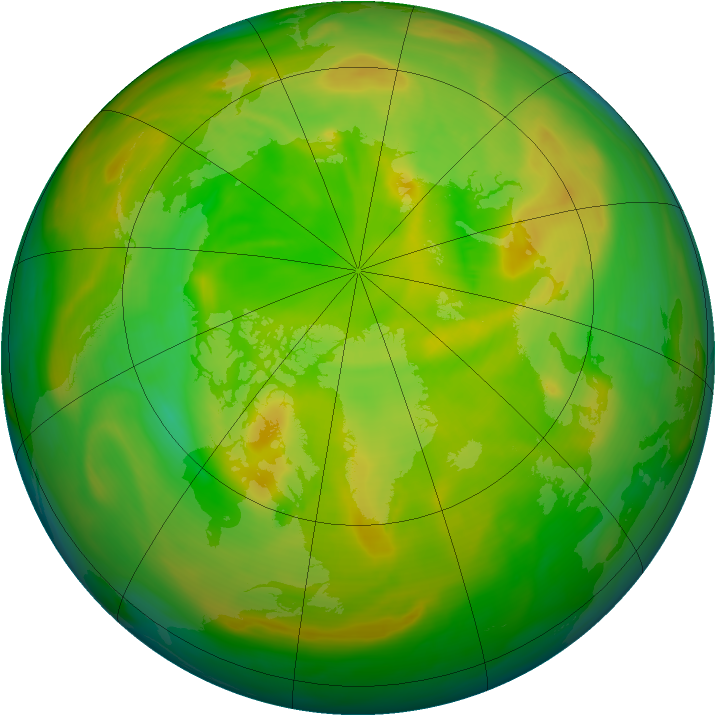 Arctic ozone map for 31 May 2005